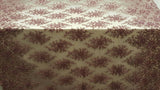 Beaded Lace Mauve Floral Pearl Mesh