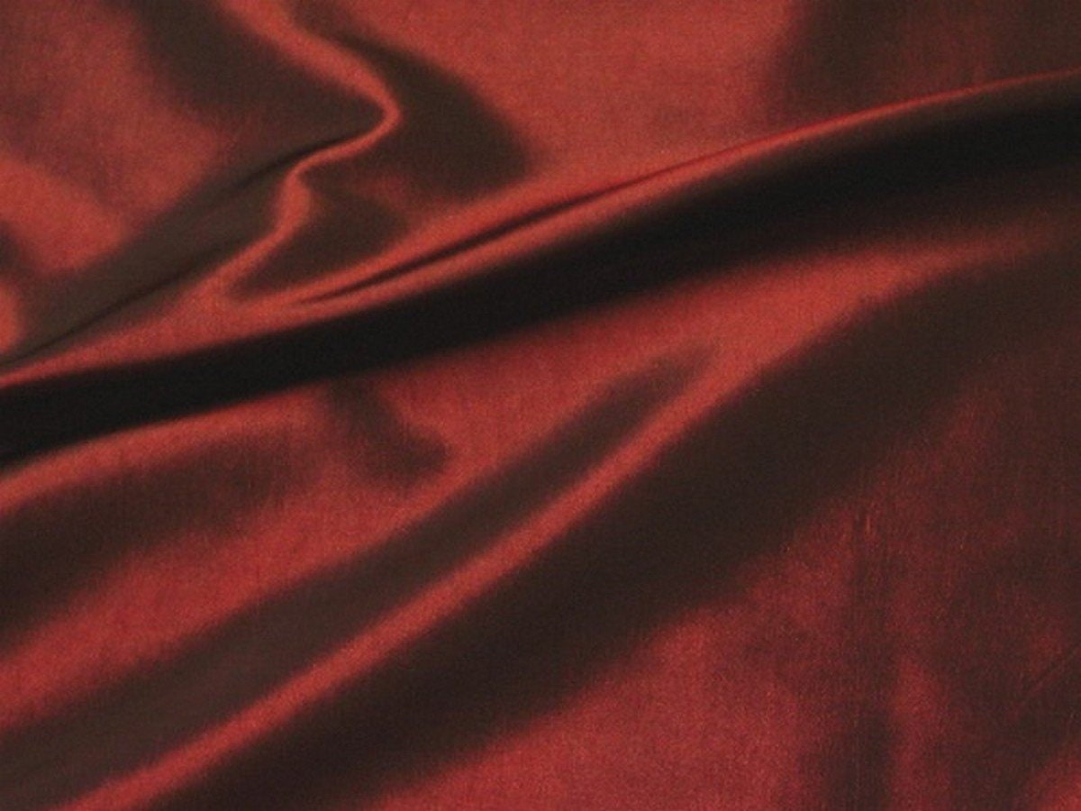 Stretch Taffeta Fabric Burgundy