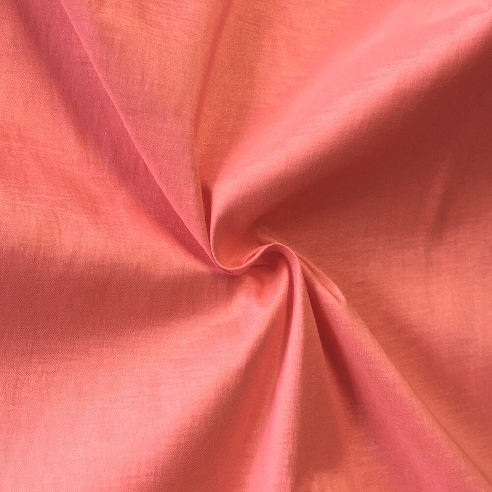Stretch Taffeta Fabric Coral