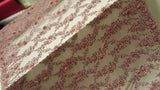 3D Floral Lace Mauve Pink Hand Beaded Embroidered