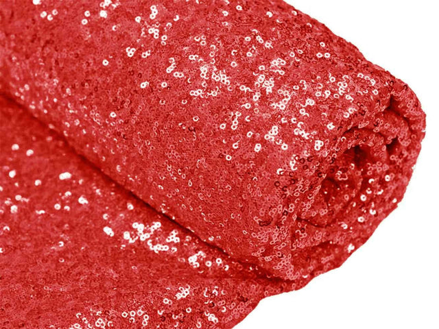 Red Sequin Fabric by the Yard