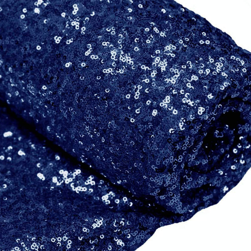 Navy Sequin Fabric by the Yard