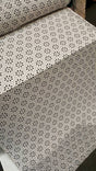 Stretch Lace Floral Embroidered White and Black