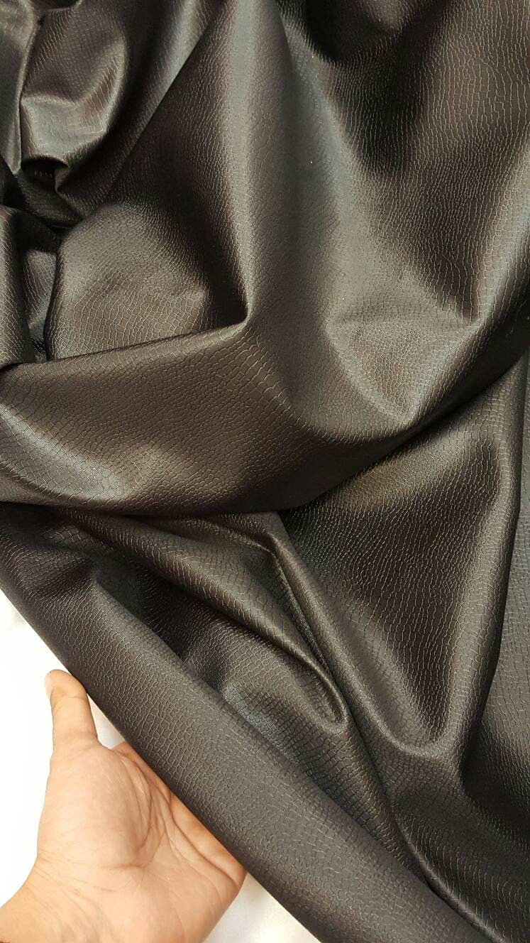 Black Stretch Vinyl Fabric