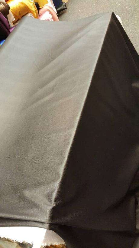 Black Stretch Vinyl Fabric