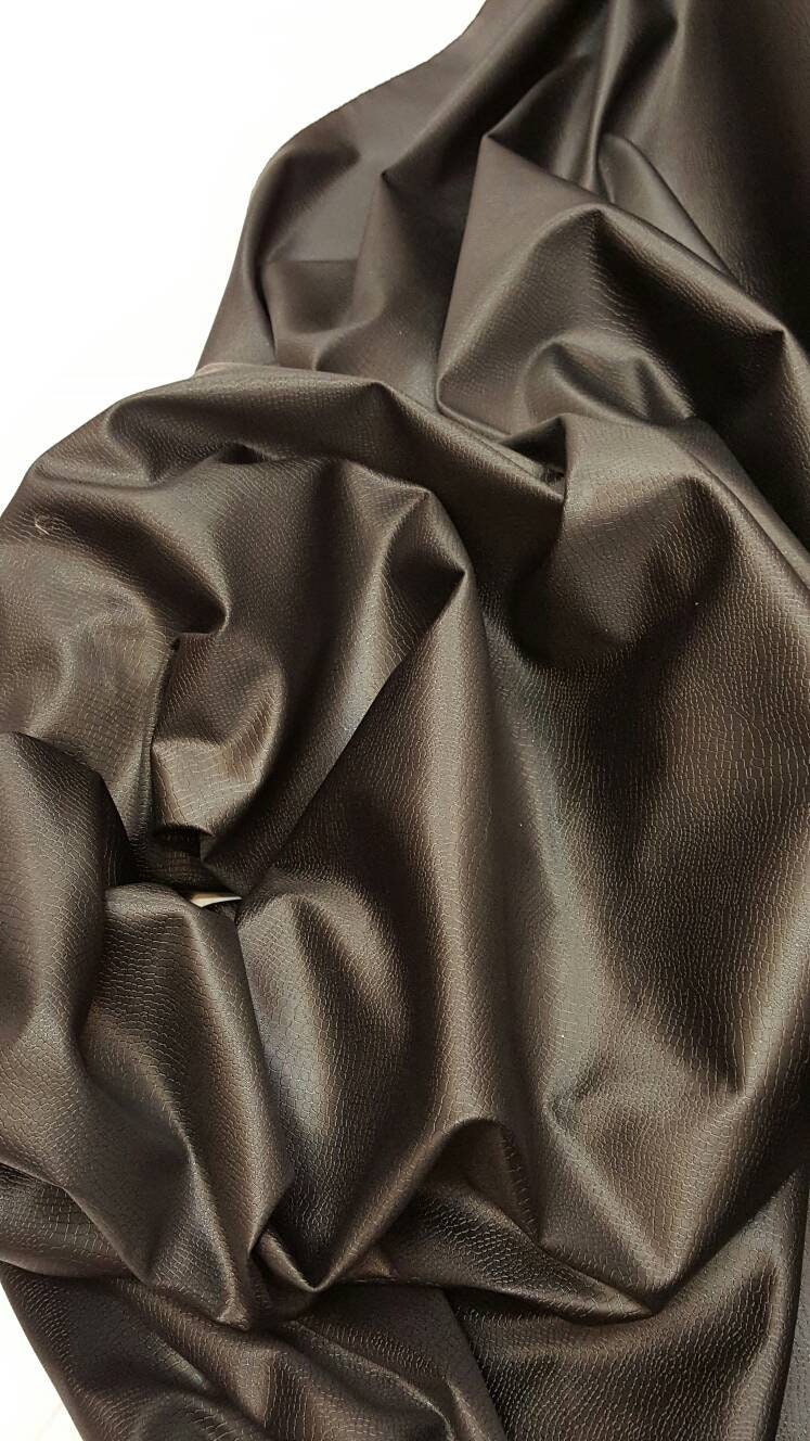 Black Stretch Vinyl Fabric