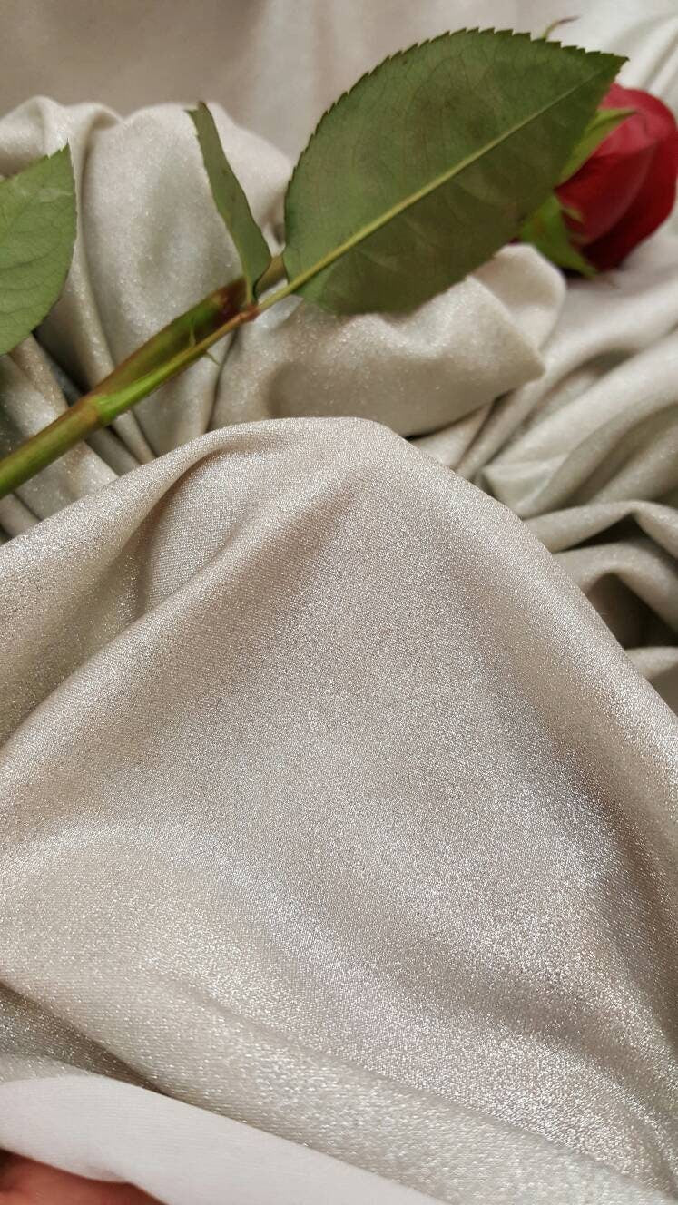 Stretch Spandex Fabric Silver