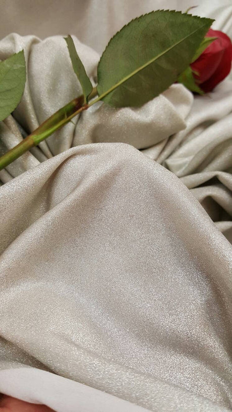 Stretch Spandex Fabric Silver