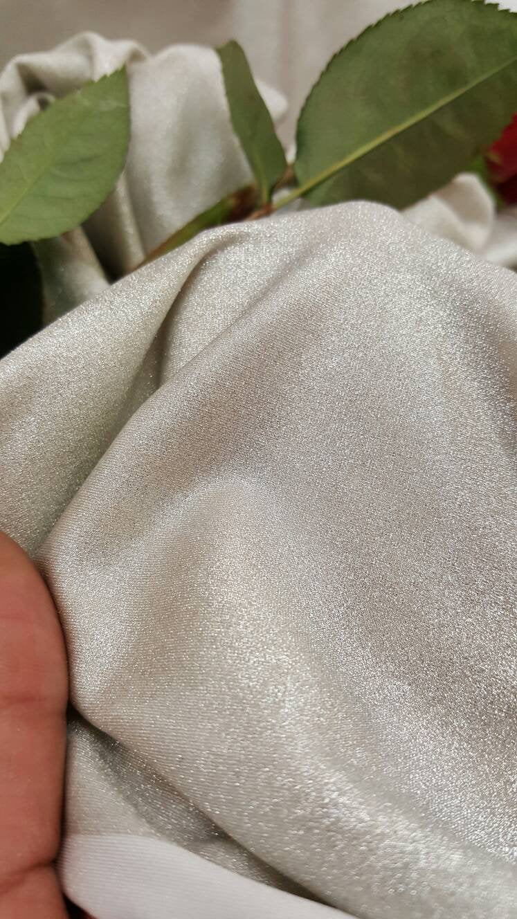 Stretch Spandex Fabric Silver