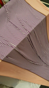 Stretch Spandex Stripe Fabric Orange Purple White