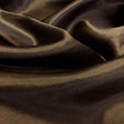 Stretch Satin Charmeuse Brown Fabric