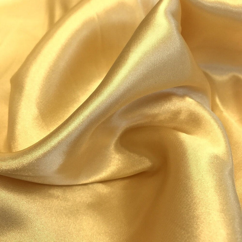 Charmeuse Bridal Satin Fabric Gold