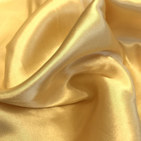 Charmeuse Bridal Satin Fabric Gold
