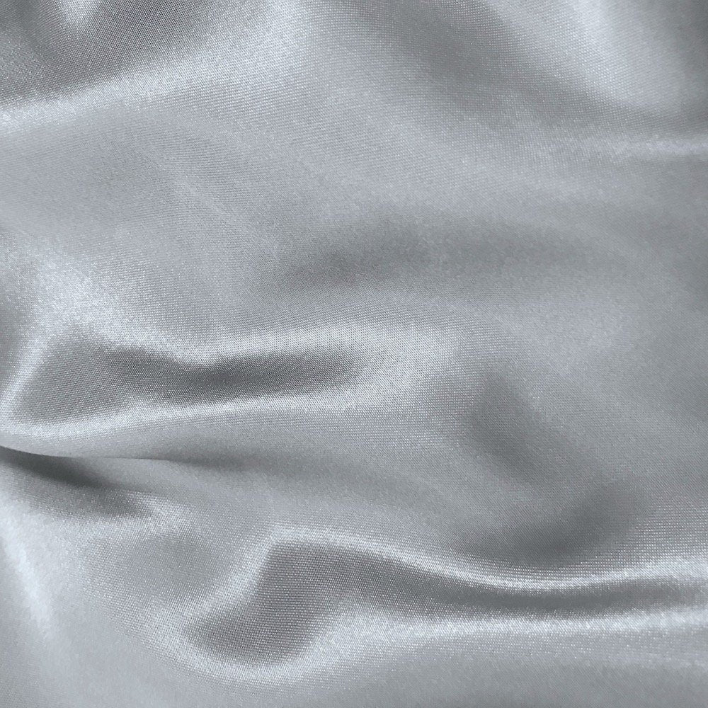 Stretch Satin Charmeuse Silver