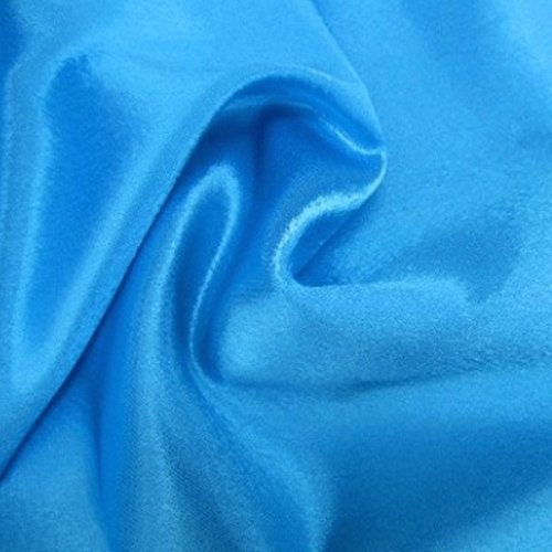 Charmeuse Bridal Satin Fabric Turquoise
