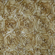 Gold Rosette Satin Fabric