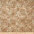 Rosette Satin Fabric Champagne Floral