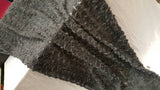 Floral Lace Chiffon Mesh Grey Fabric