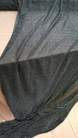 Stretch Sparkly Lame Blue Mylar Fabric