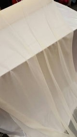 Ivory Stretch Lame Fabric