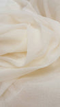 Ivory Stretch Lame Fabric
