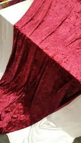 Burgundy Crushed Stretch Velvet