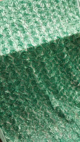 3D Floral Lace Teal Roses on Mesh