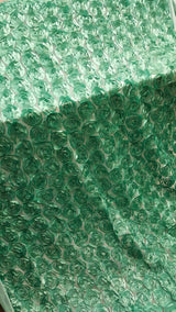 3D Floral Lace Teal Roses on Mesh