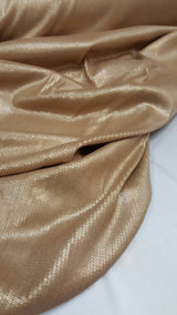 Sequin Stretch Fabric Champagne Gold