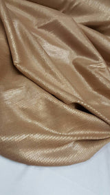 Sequin Stretch Fabric Champagne Gold
