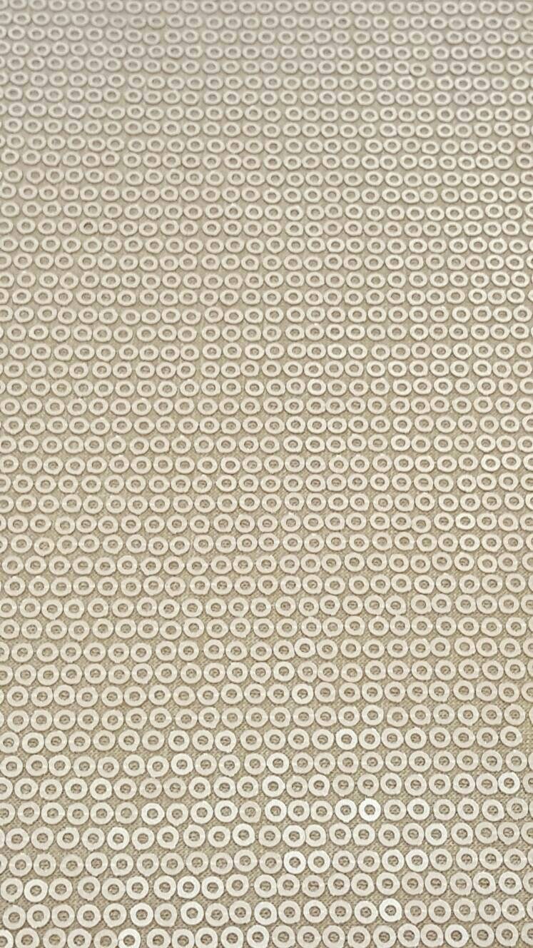Sequin Stretch Fabric Champagne Gold