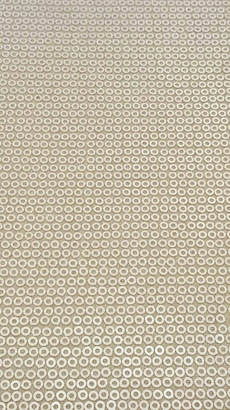 Sequin Stretch Fabric Champagne Gold