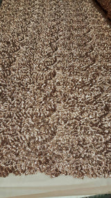 Sequin Mesh Fabric Dark Rose Gold