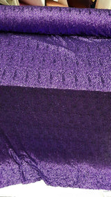 Purple Sequin Stretch Fabric