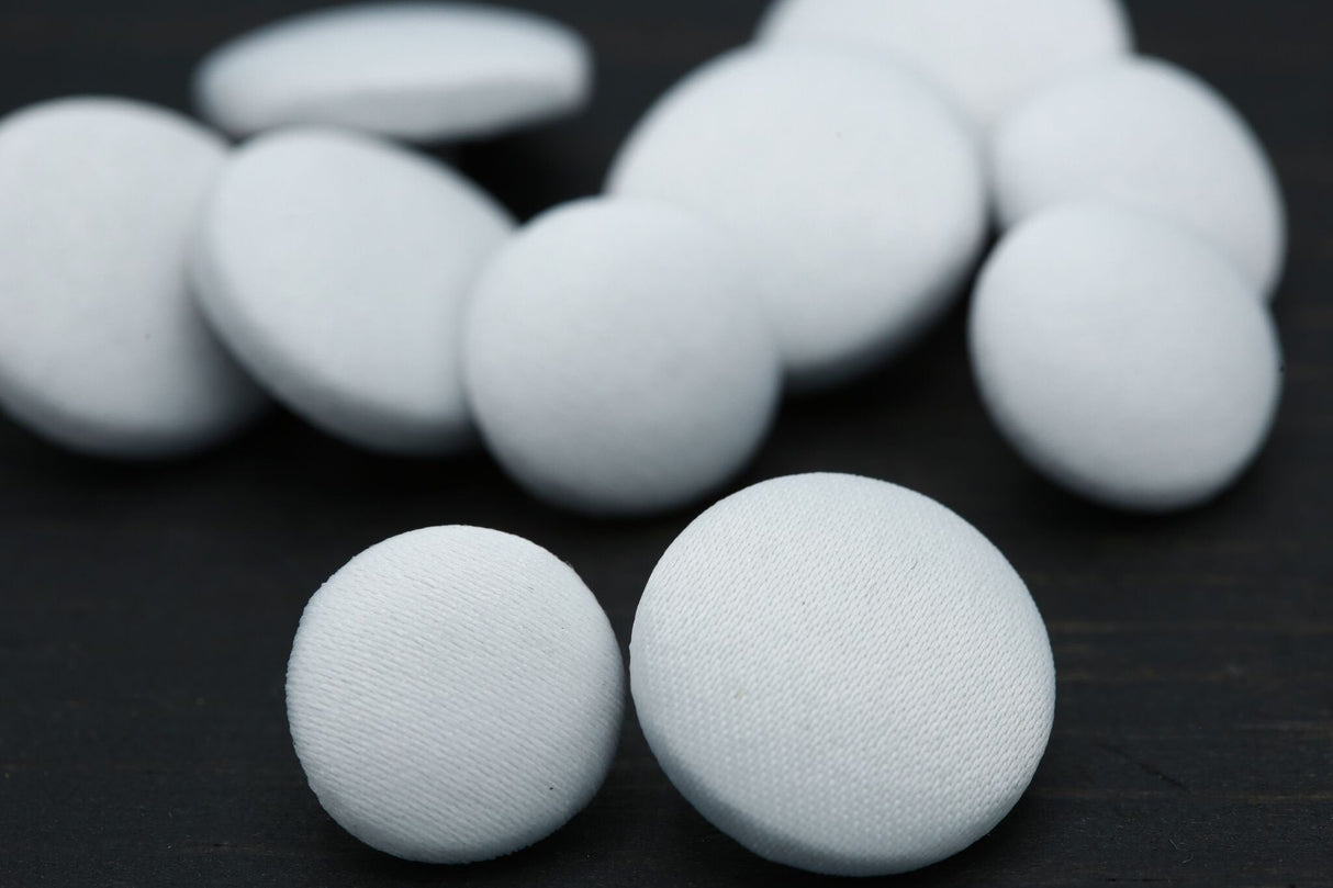 Bridal Satin Metal Backing Button