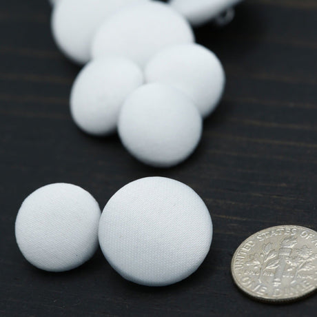 Bridal Satin Metal Backing Button