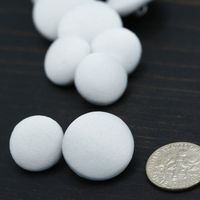 Bridal Satin Metal Backing Button