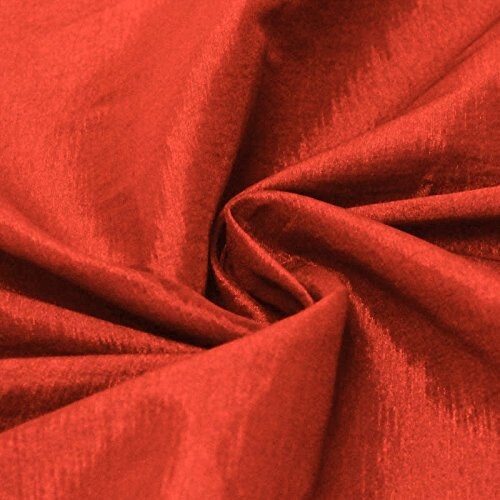 Stretch Taffeta Fabric Red Iridescent