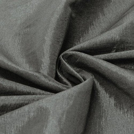 Stretch Taffeta Fabric Charcoal Iridescent