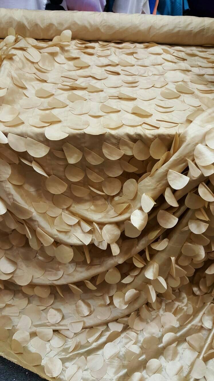 Gold Geometric Taffeta