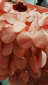 Taffeta Coral Petal Leaf Geometric