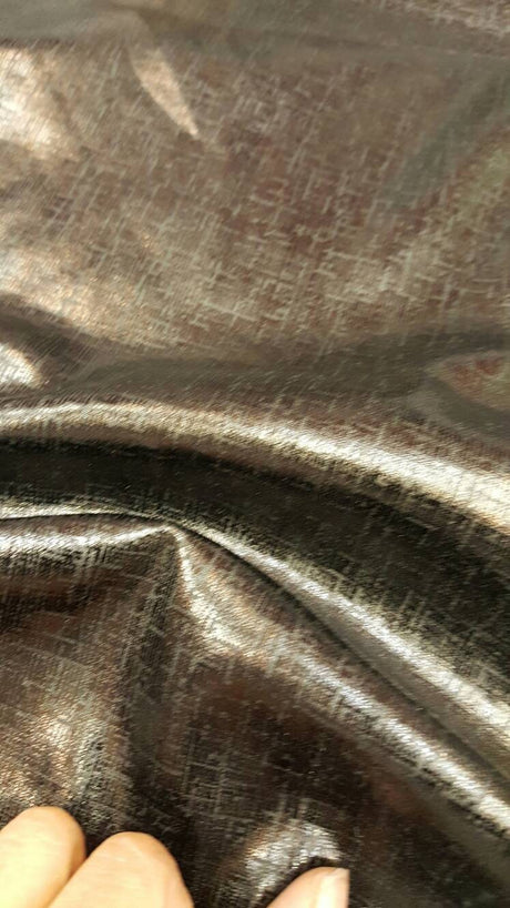 Textured Black Vinyl Fabric