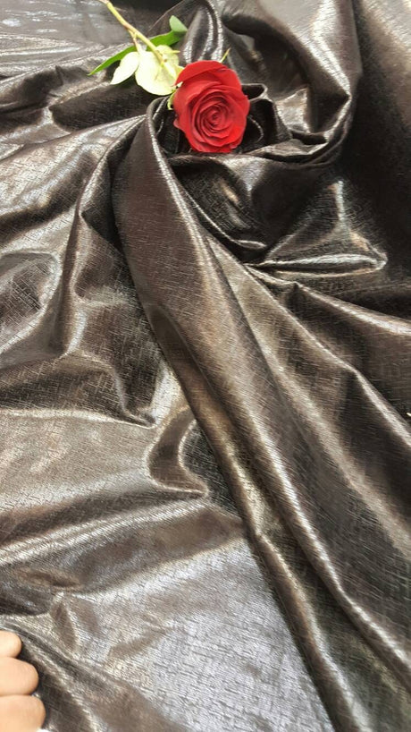 Textured Black Vinyl Fabric