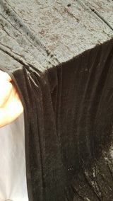 Stretch Velvet Black Crushed