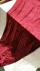 Burgundy Crushed Stretch Velvet