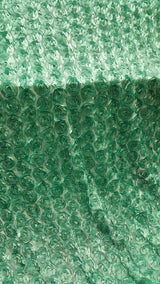 3D Floral Lace Teal Roses on Mesh