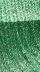 3D Floral Lace Teal Roses on Mesh