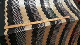 Sequin Chevron Fabric Gold Silver Black