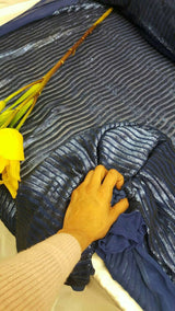 Sequin Mesh Fabric Royal Blue