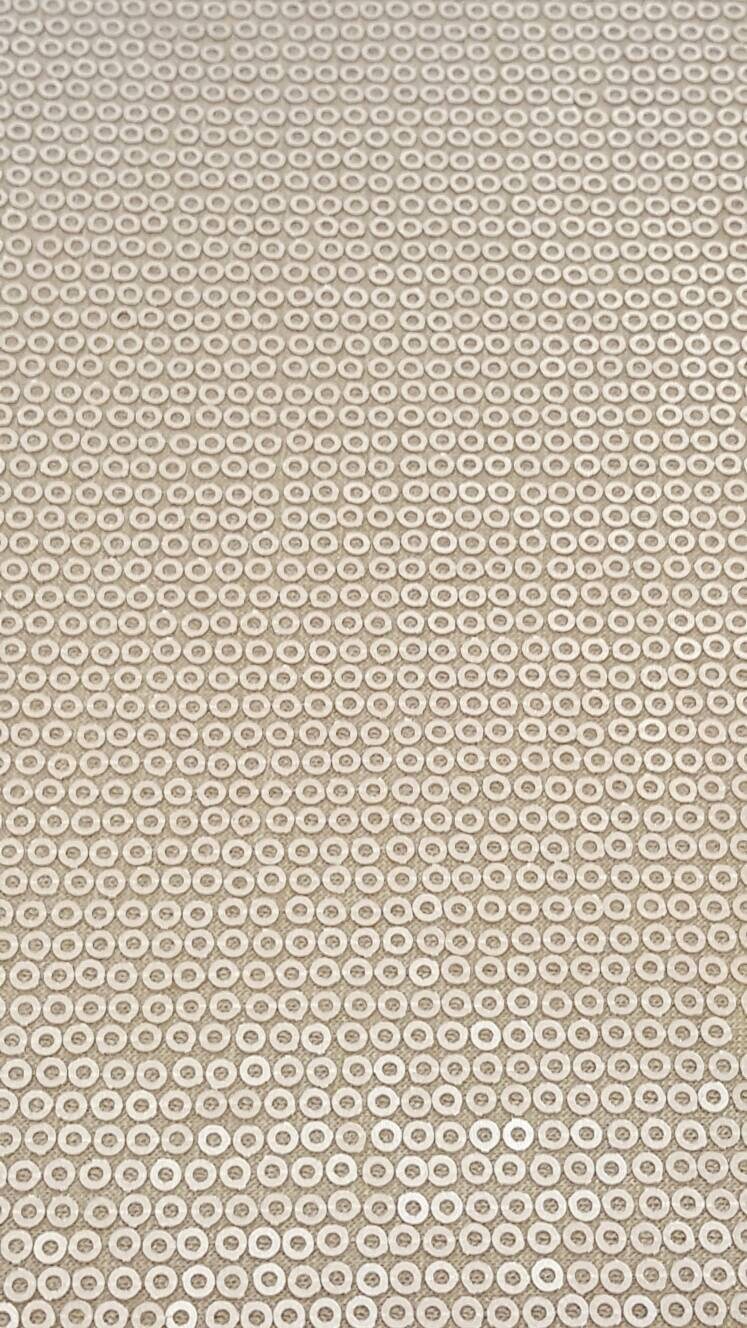 Sequin Stretch Fabric Champagne Gold
